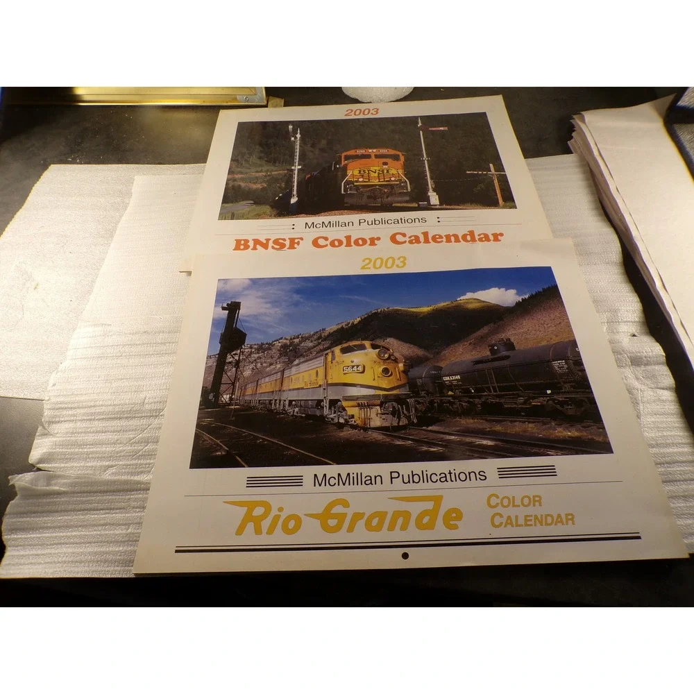 McMillan Publications 2003 Rio Grande Color Calendar Train Locomotive 2 Vintage